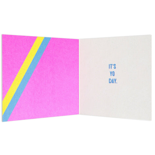 Treat Yo Self Ice Cream Fun Celebration Card