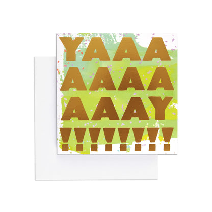 YAY! Colourful Celebration Card
