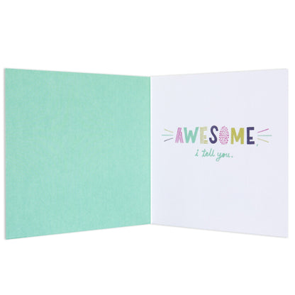 Today Is Going To Be Awesome Bright Celebration Card