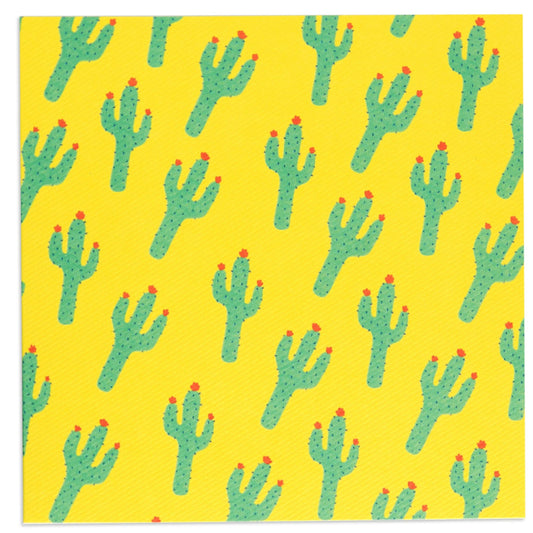 Green Cactus Blank Card