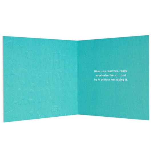 Thank You SO Much Colourful & Cheerful Thank You Card