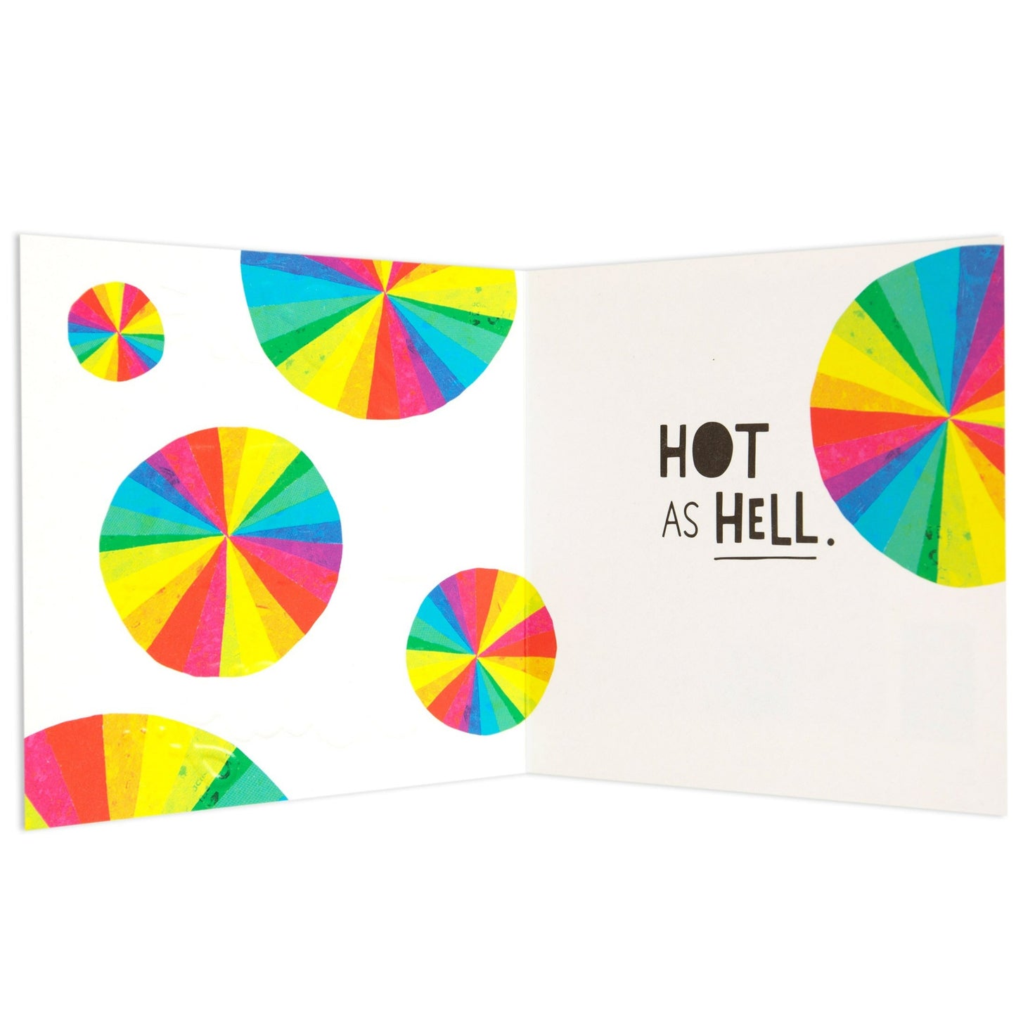 Hot As Hell Bold Colourful Appreciation Card
