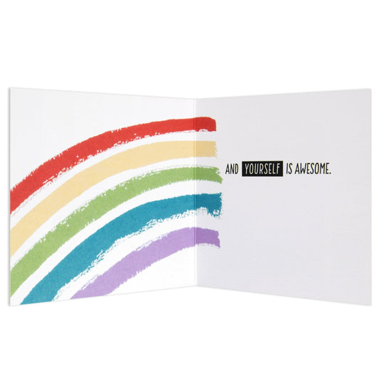 Best Thing You Can Be Is Yourself Sweet Colourful Appreciation Card