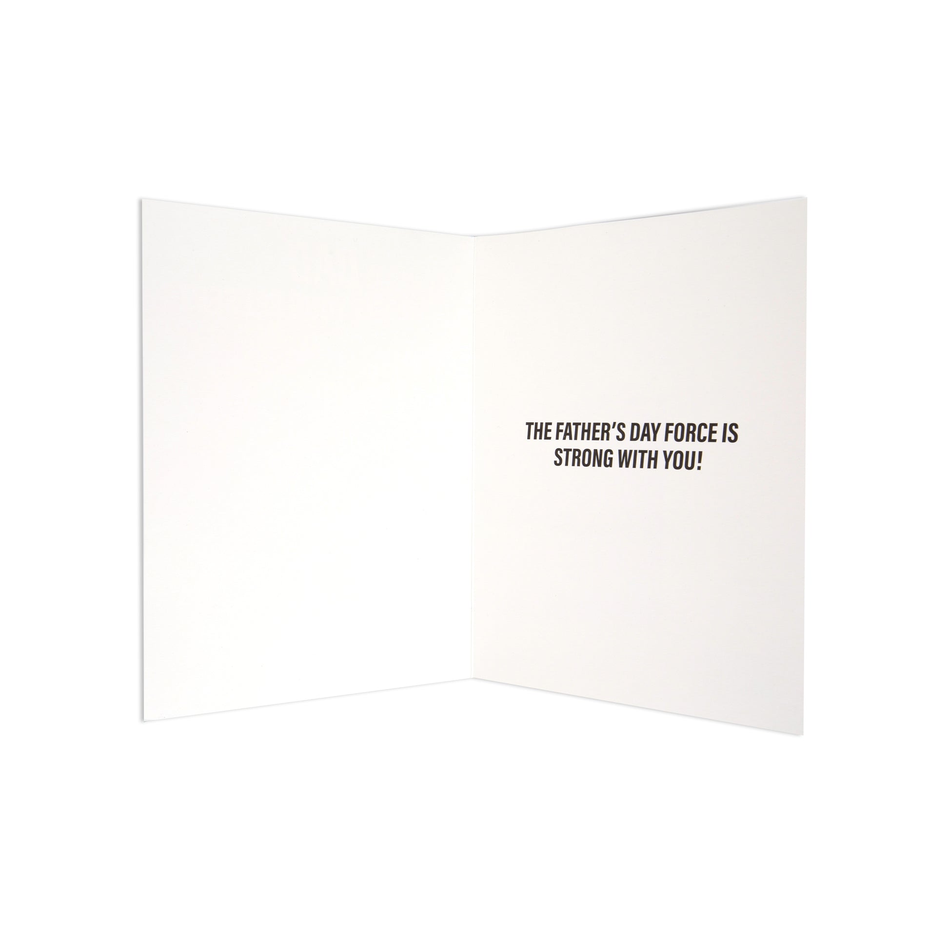 Hallmark Father's Day Card - Star Wars™: Grogu, inside design with message, white background, portrait orientation.