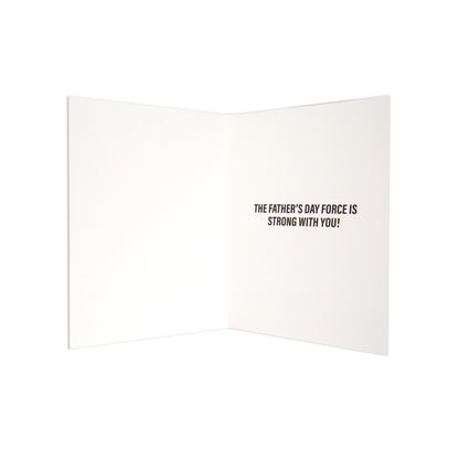 Hallmark Father's Day Card - Star Wars™: Grogu, inside design with message, white background, portrait orientation.