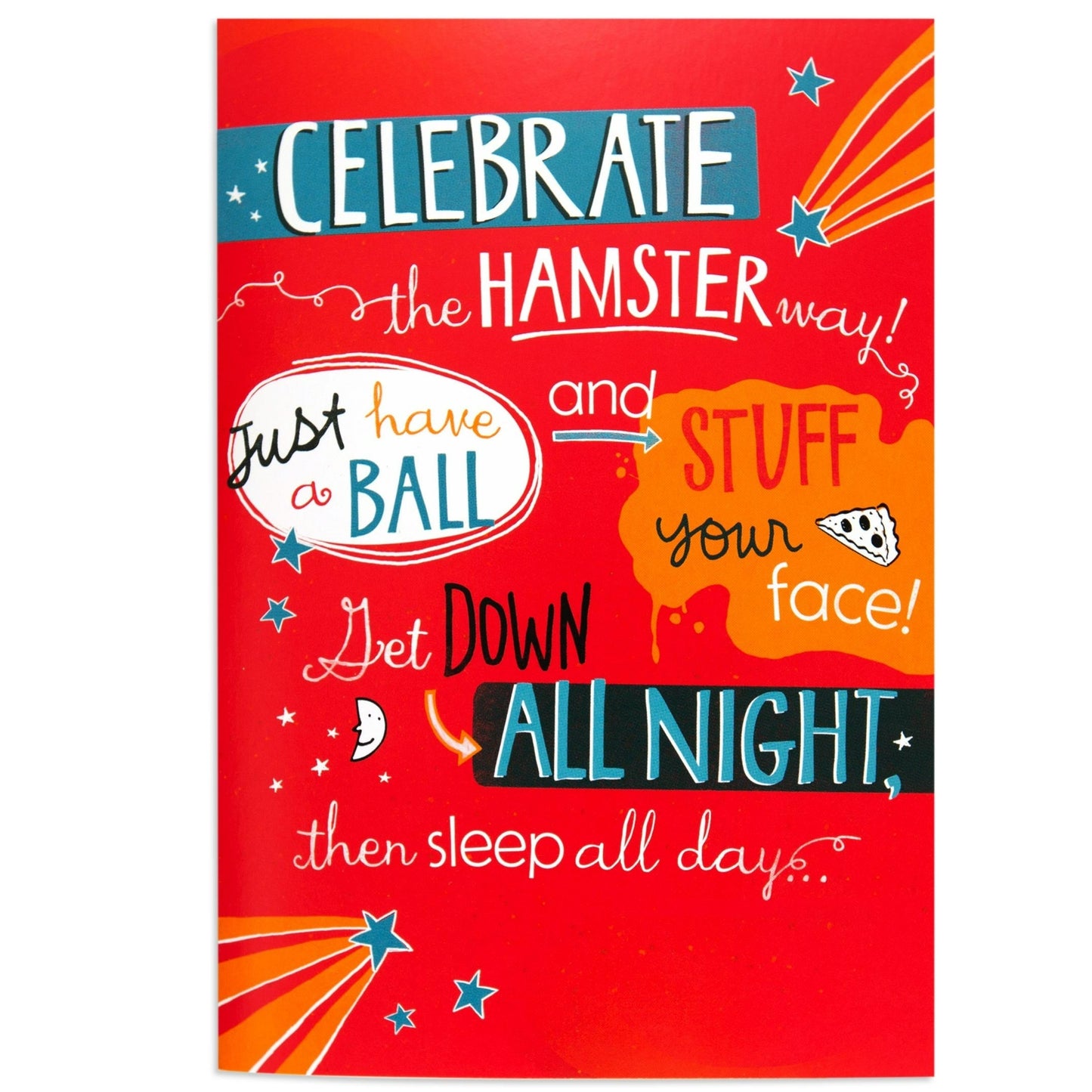 Hamster Celebration Fun Colourful Interactive Birthday Card