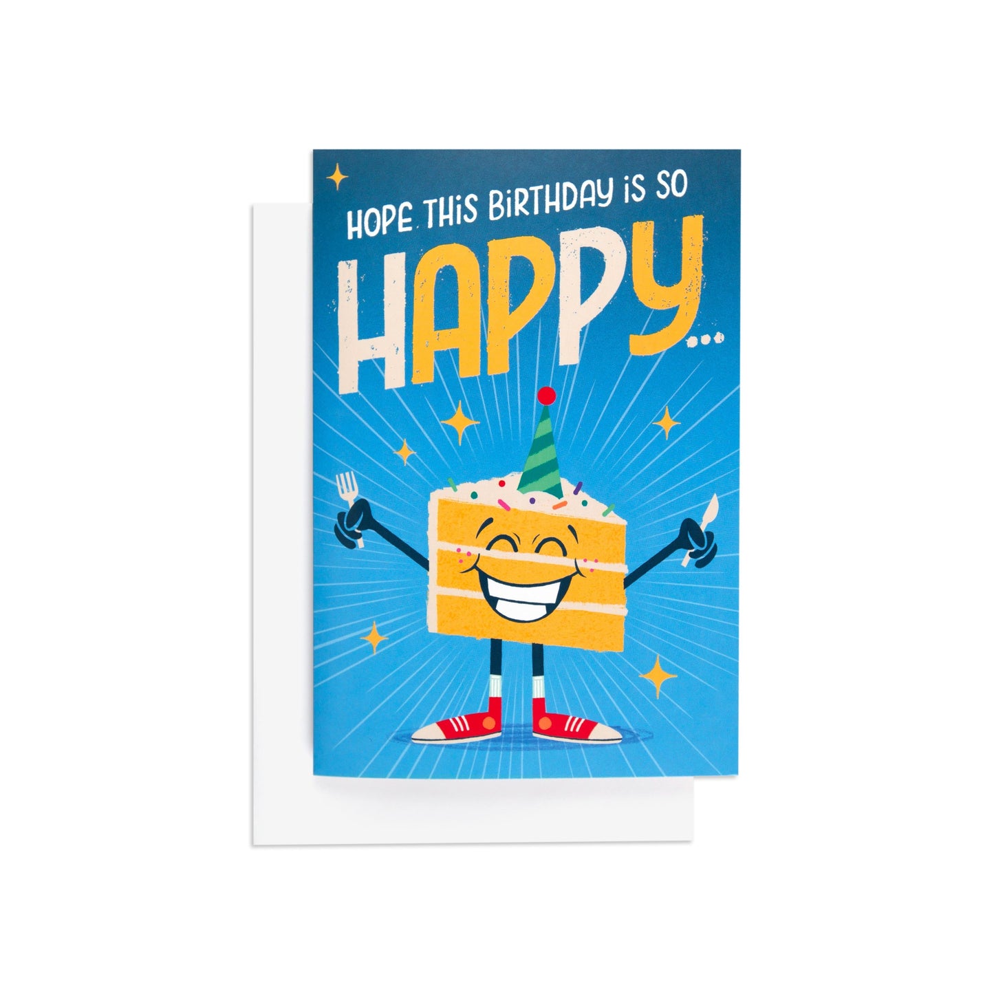 Happy Cake Fun Colourful Interactive Birthday Card