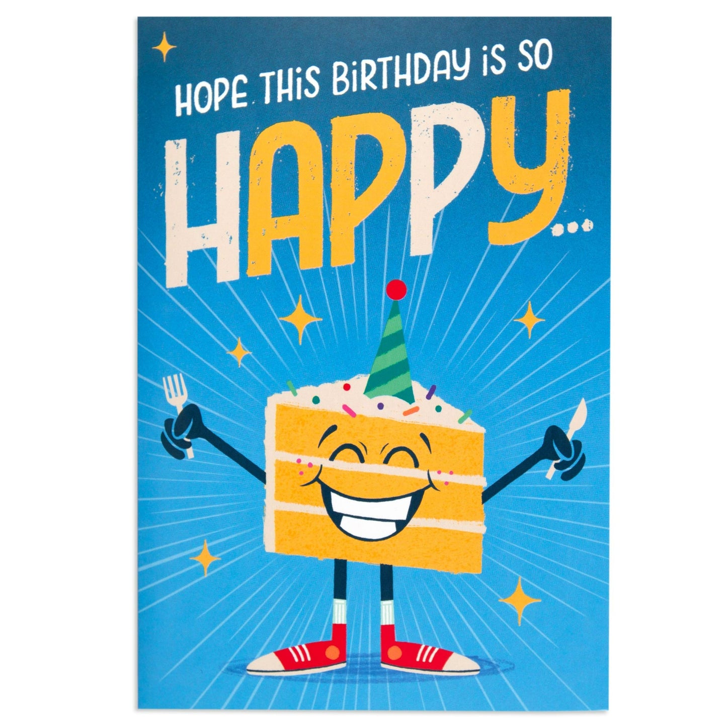 Happy Cake Fun Colourful Interactive Birthday Card