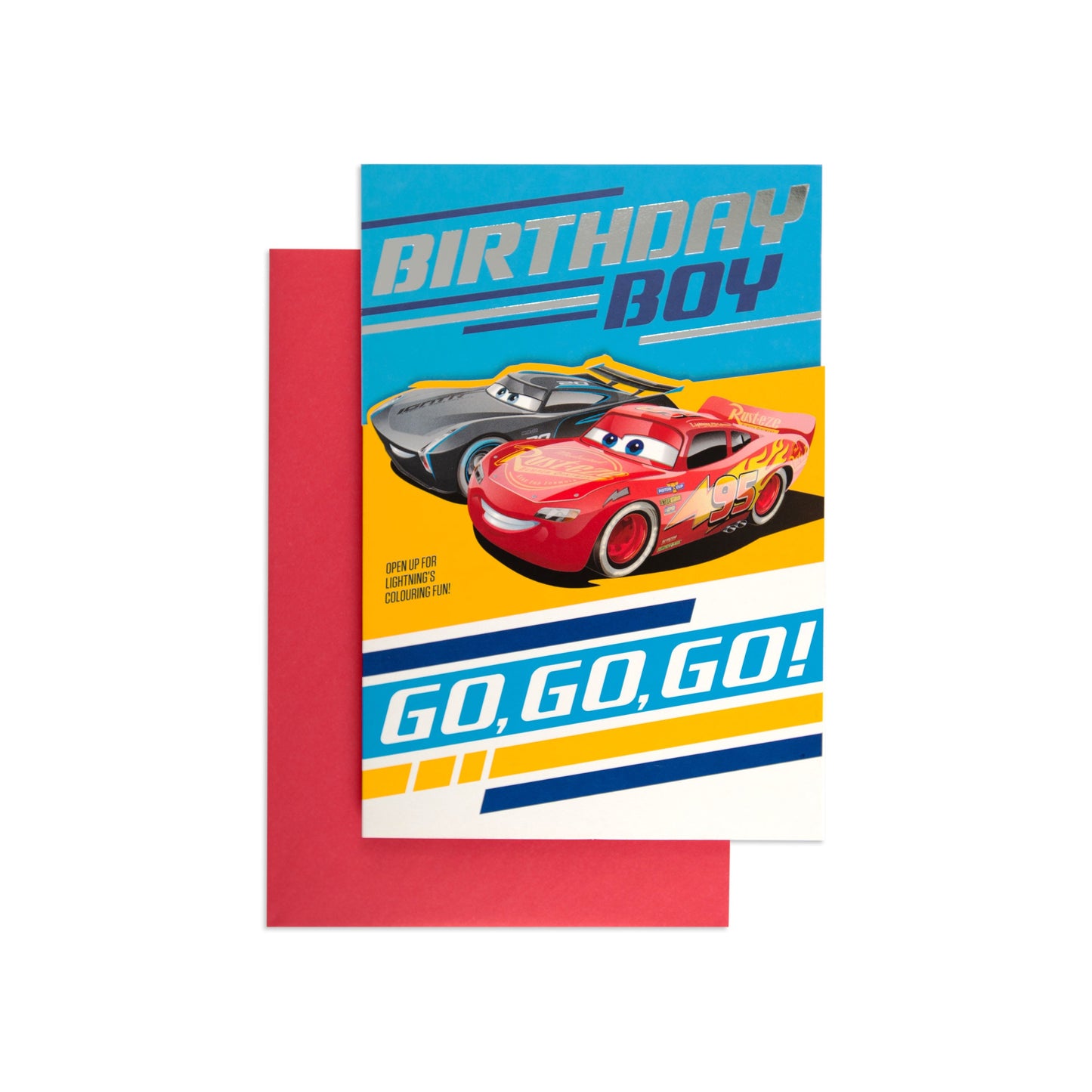 Fun & Special Disney Pixar Cars Birthday Boy Activity Card