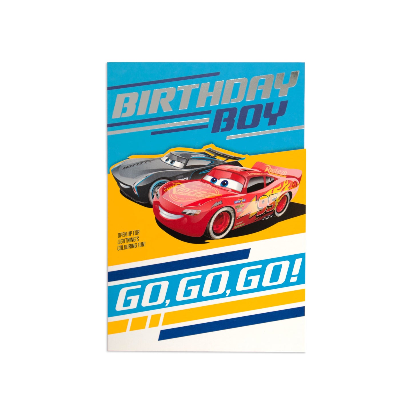 Fun & Special Disney Pixar Cars Birthday Boy Activity Card
