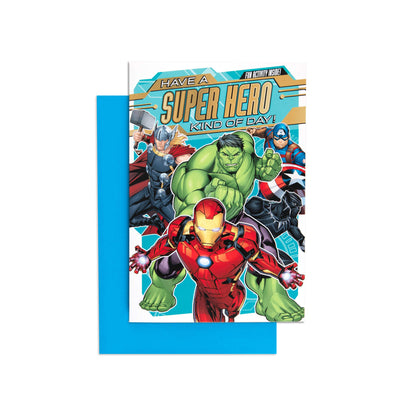 Marvel Avengers Superhero Activity Birthday Card