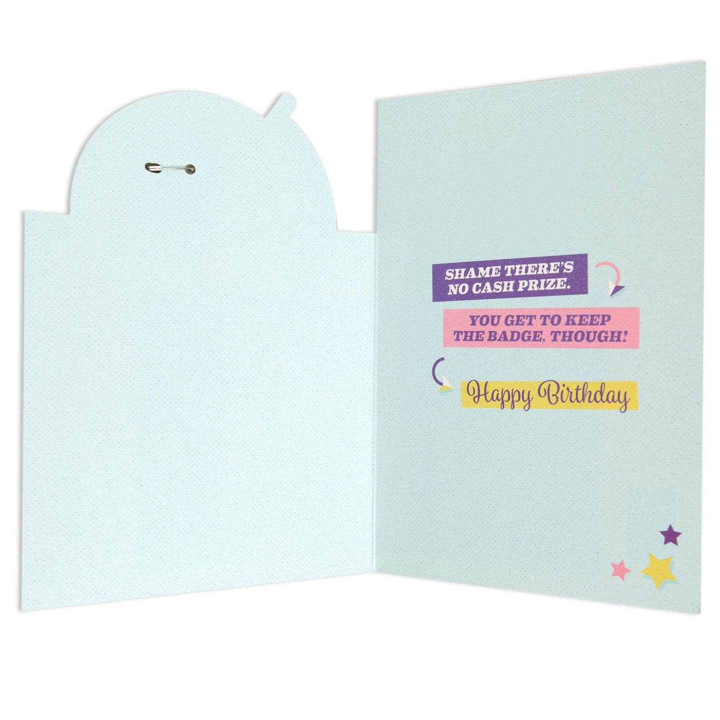 Funny & Colourful World's Best Mum Birthday Card with Detachable Badge