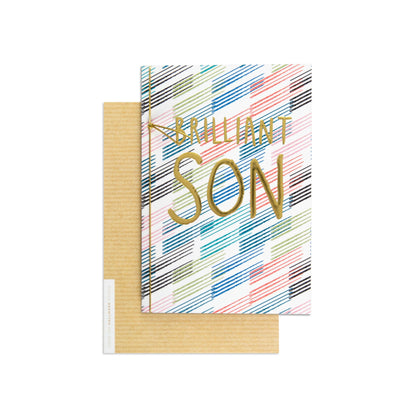 Brilliant Son Colourful Celebration Card