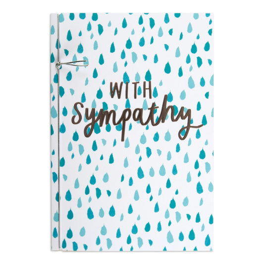 With Sympathy Vibrant Polka Dot Sympathy Card