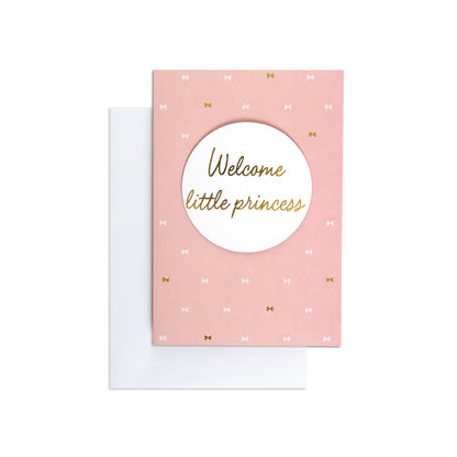 Welcome Little Princess Sweet Baby Congratulations Card