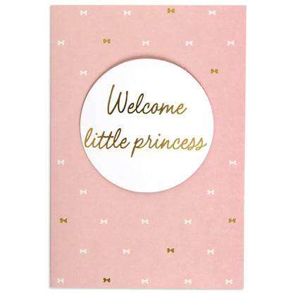 Welcome Little Princess Sweet Baby Congratulations Card