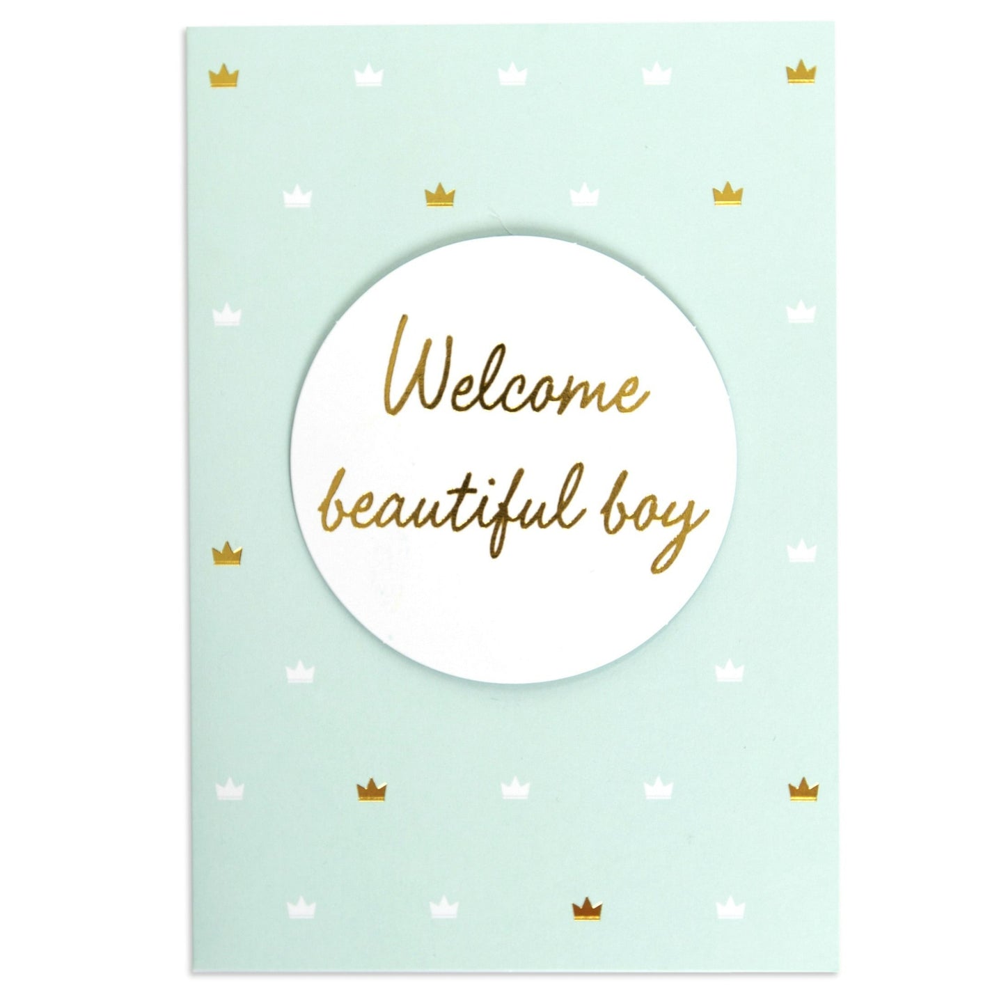 Beautiful Boy Baby Sweet Congratulations Card