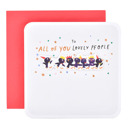 Hallmark Christmas Card To All  - Penguin Parade