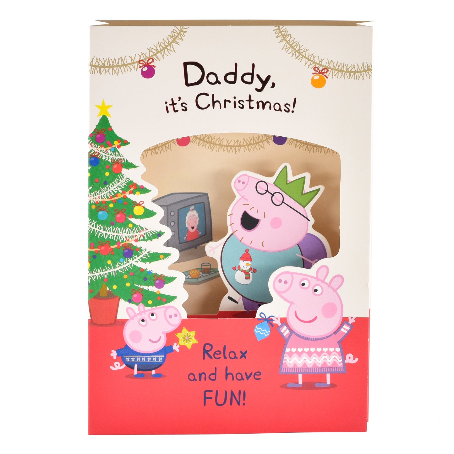 Hallmark Christmas Card For Daddy - Peppa Pig