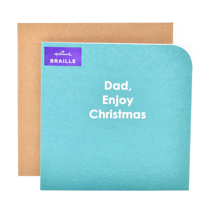 Hallmark Braille Christmas Card  - For Dad
