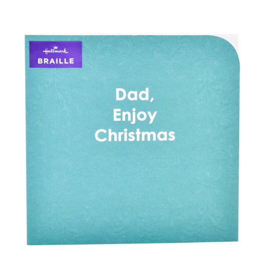 Hallmark Braille Christmas Card  - For Dad