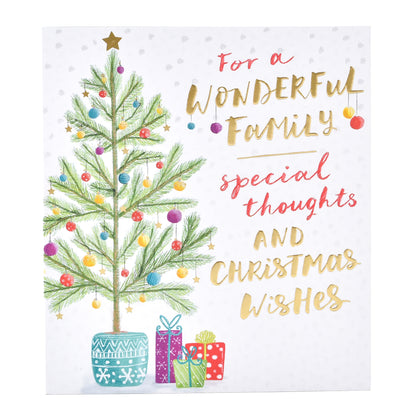 Hallmark Christmas Card For Family - Special Thoughts & Wishes
