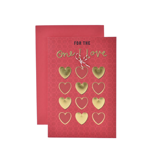 Valentine's Day Card - One I Love Hearts