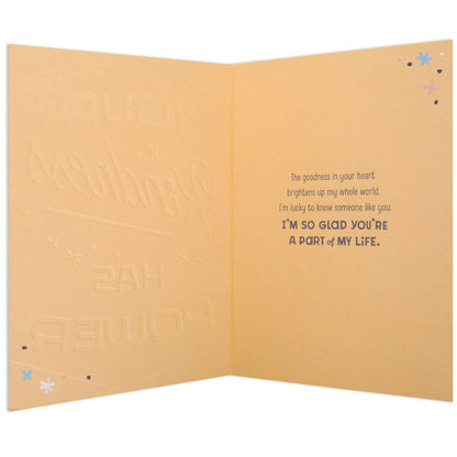 Little World Changers Support and Encouragement Card for Kids - Kindness Has Power