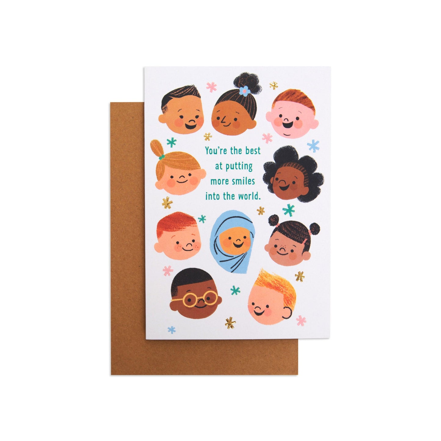 Little World Changers Encouragement and Empowerment Card for Kids - Smiles