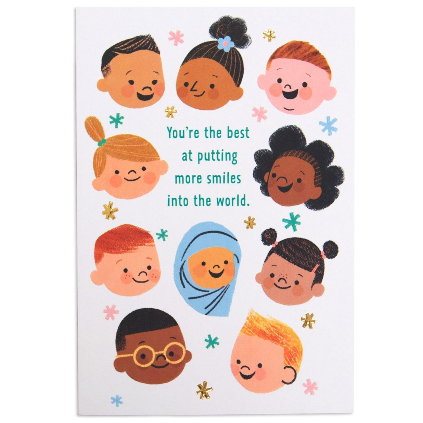 Little World Changers Encouragement and Empowerment Card for Kids - Smiles