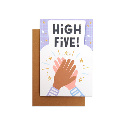 Little World Changers Congratulations Card for Kids - High Five!