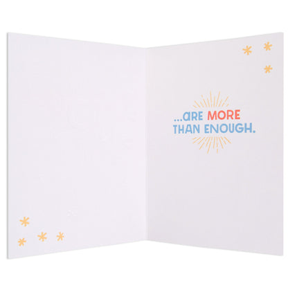 Little World Changers Support and Encouragement Card for Kids - More Than Enough