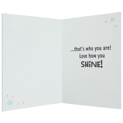 Little World Changers Any Occasion Card for Kids - Shooting Star