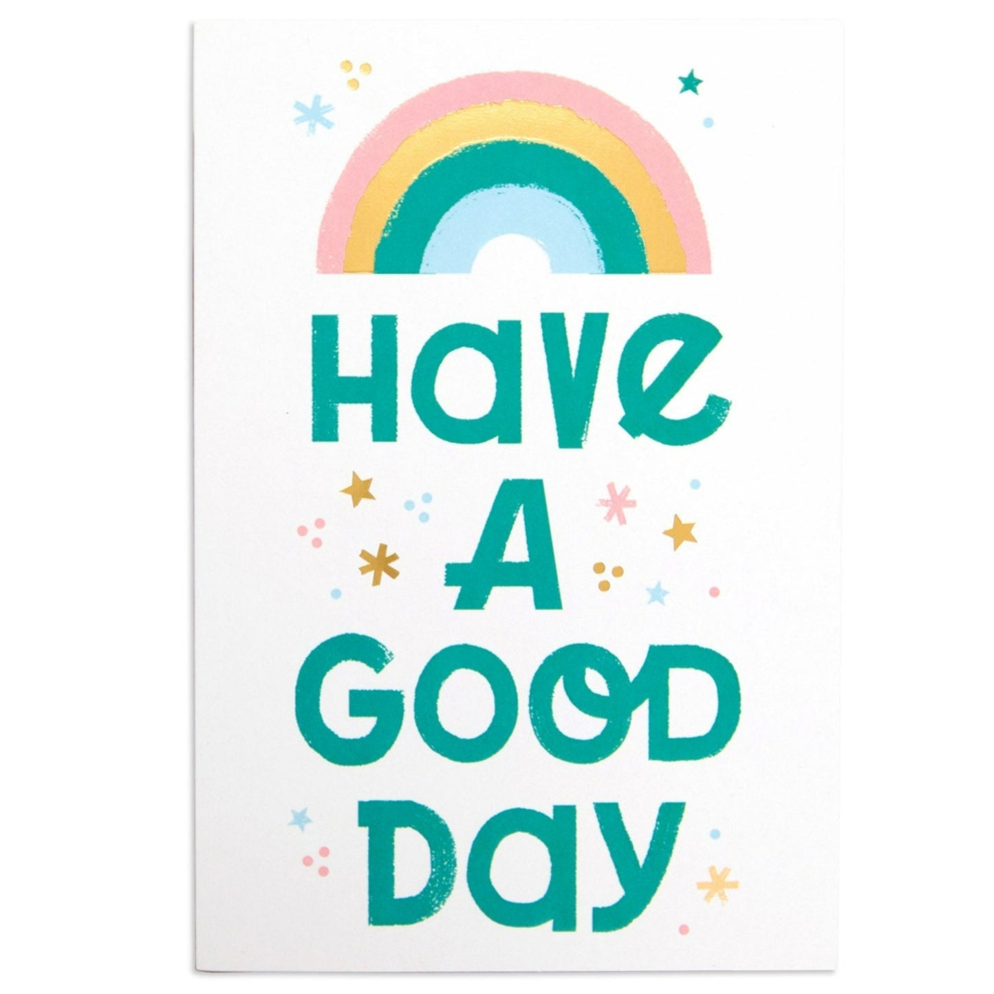 Little World Changers Encouragement Card for Kids - Good Day Rainbow