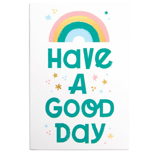 Little World Changers Encouragement Card for Kids - Good Day Rainbow