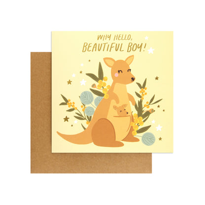 Australian Spirit Bush Buddies New Baby Boy - Kangaroos