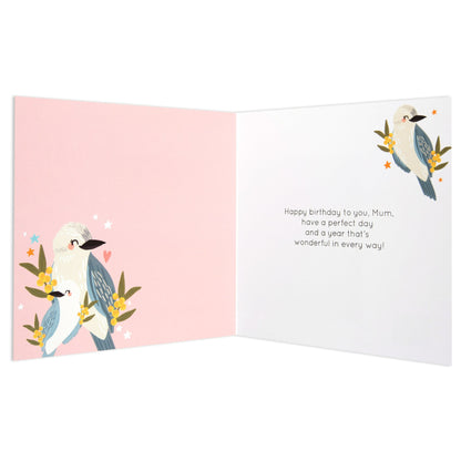 Australian Spirit Bush Buddies Birthday Card For Mum - Kookaburra