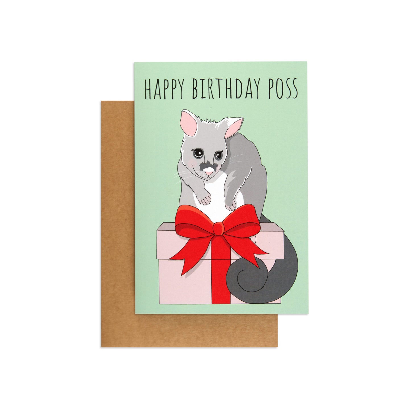 Australian Spirit Good On Ya Birthday Card - Possum