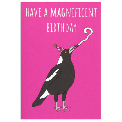 Australian Spirit Good On Ya Birthday Card - Magpie
