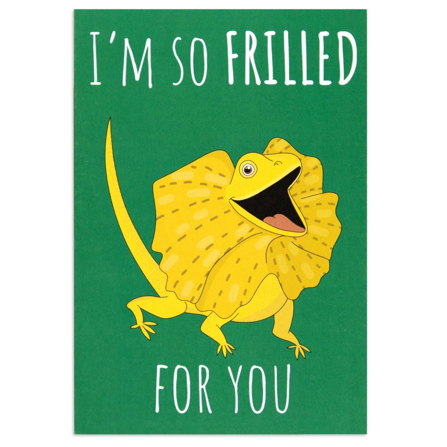 Australian Spirit Good On Ya Congratulations Card - Frilled Neck Lizard