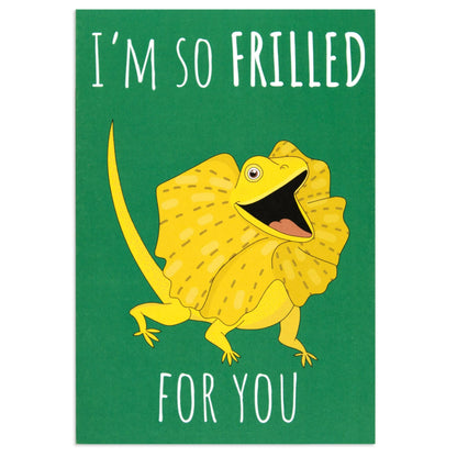 Australian Spirit Good On Ya Congratulations Card - Frilled Neck Lizard