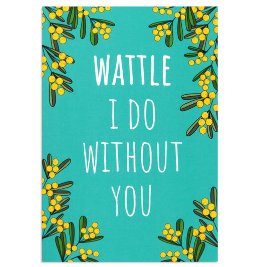 Australian Spirit Good On Ya Farewell Card - Wattle