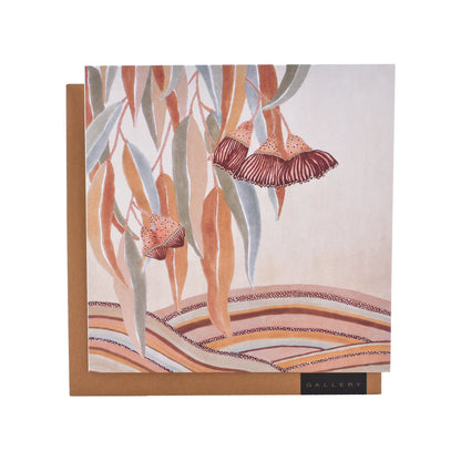 Under The Eucalyptus Tree by Karina Jambrak Blank Card