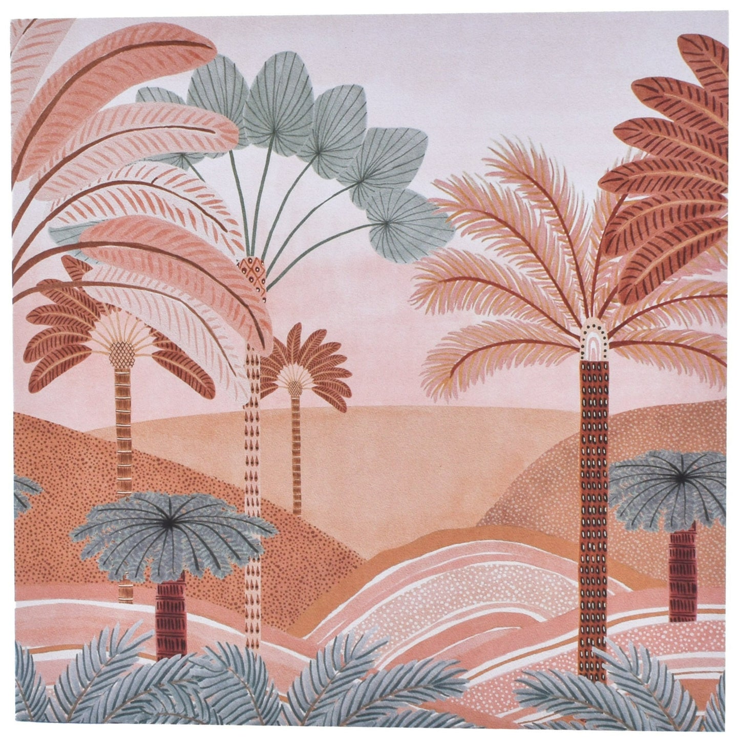 Glistening Lands by Karina Jambrak Blank Card