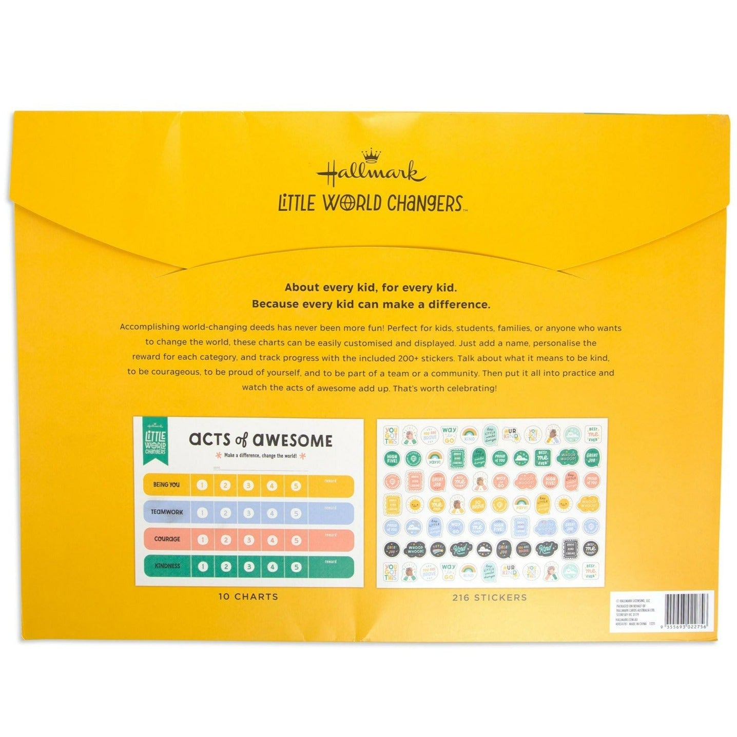 Little World Changers Acts of Awesome Reward Charts