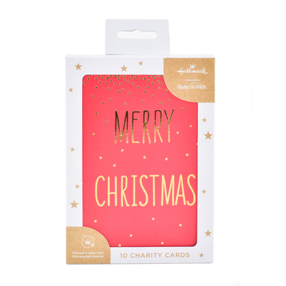 Hallmark Boxed Christmas Cards – Gold Confetti