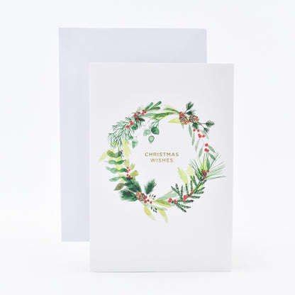 Hallmark Boxed Christmas Cards – Present and Wreath
