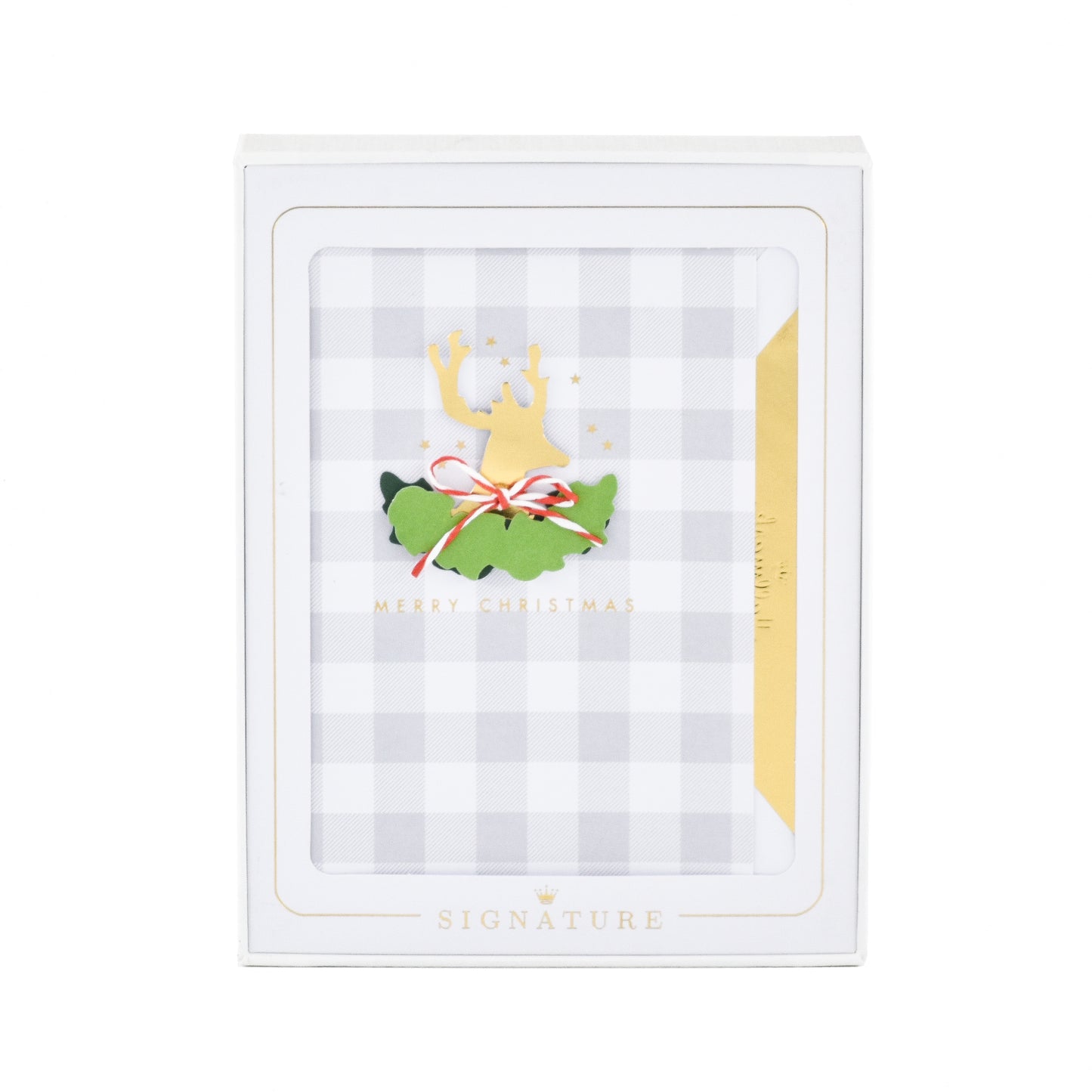 Hallmark Signature Boxed Christmas Cards – Reindeer Wreath