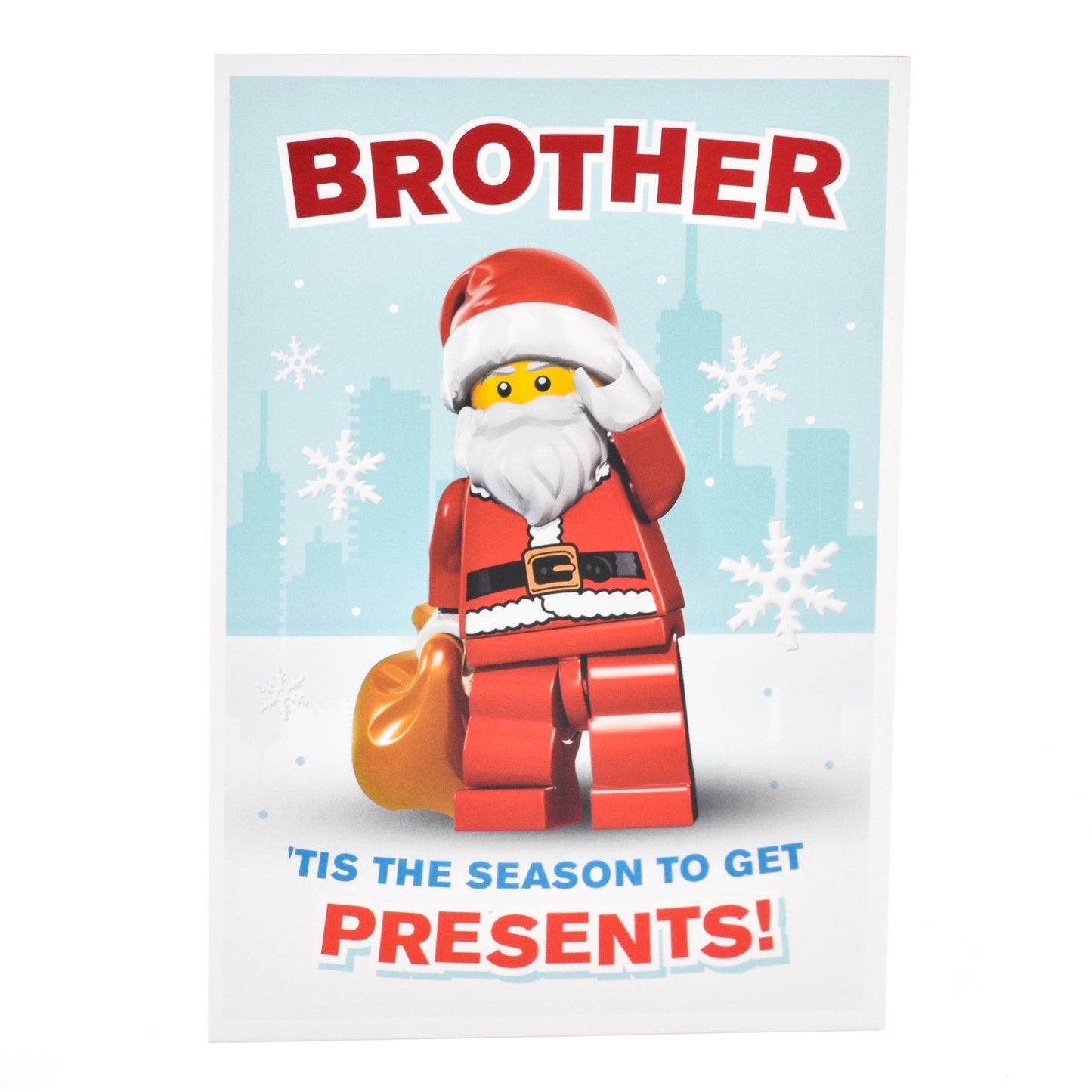 Hallmark Christmas Card For Brother - Lego Santa