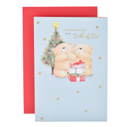 Hallmark Christmas Card From Both Of Us - Forever Friends Bears